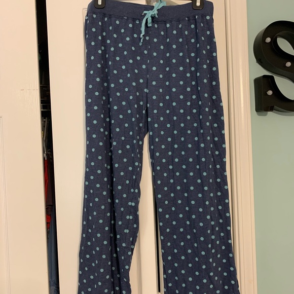 Polka dot blue pj pants - Picture 1 of 1